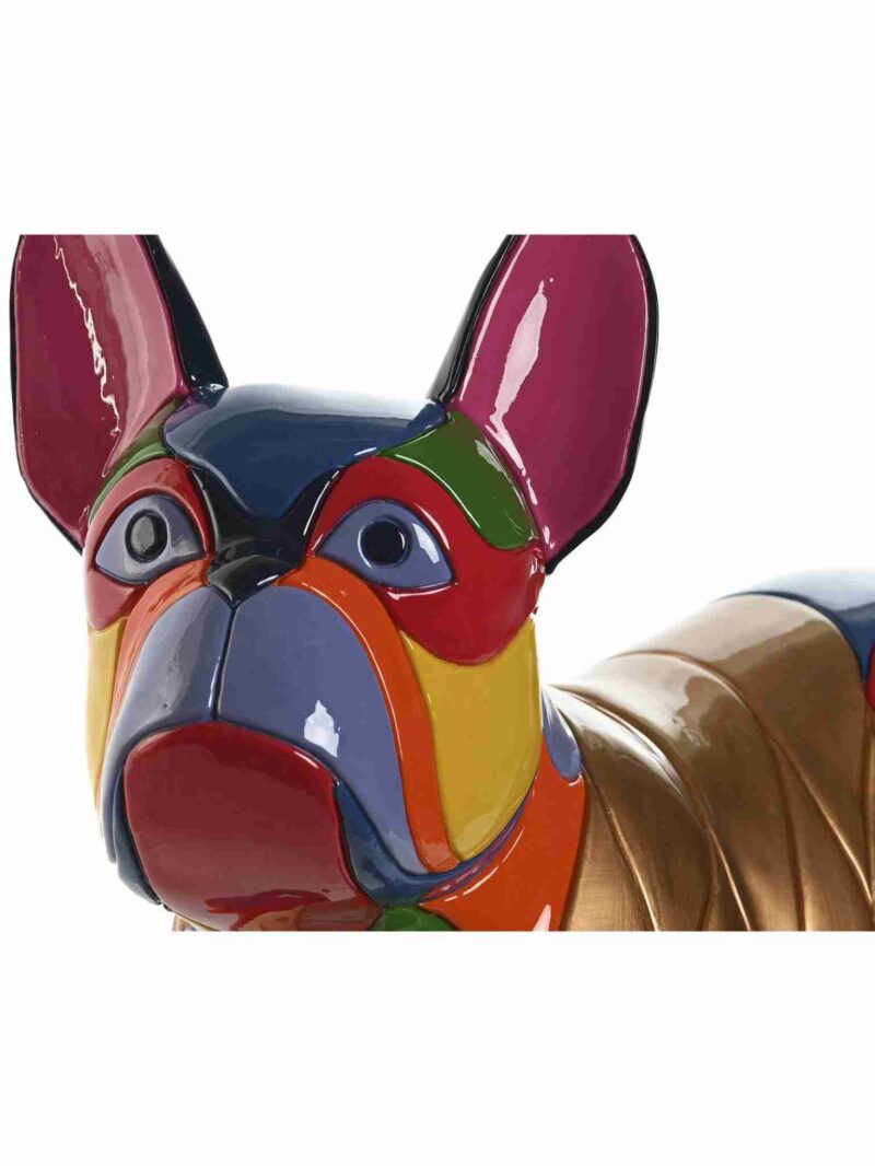 Cane Decorativo Bronzo Multicolore H36