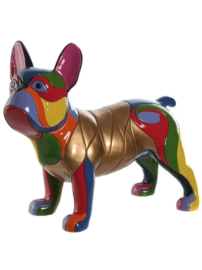 Cane Decorativo Bronzo Multicolore H36