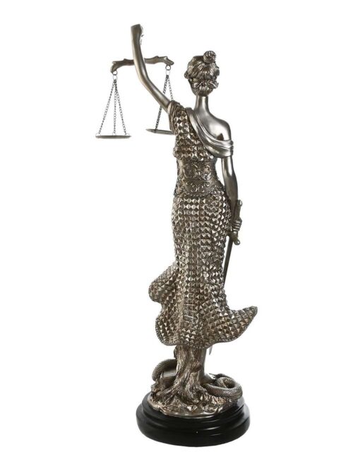 Statua Decorativa Dea della Giustizia in Resina h62