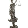 Statua Decorativa Dea Della Giustizia In Resina H62