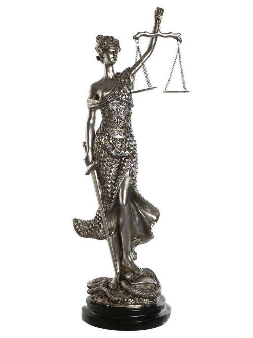 Statua Decorativa Dea della Giustizia in Resina h62