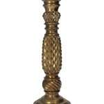 Candeliere Dorato in Resina h40 cm