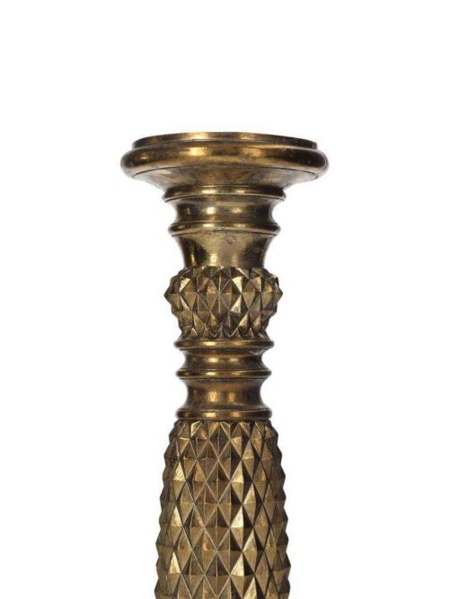 Candeliere Dorato in Resina h40 cm