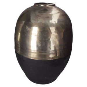Grande Vaso Decorativo Black Gold h52