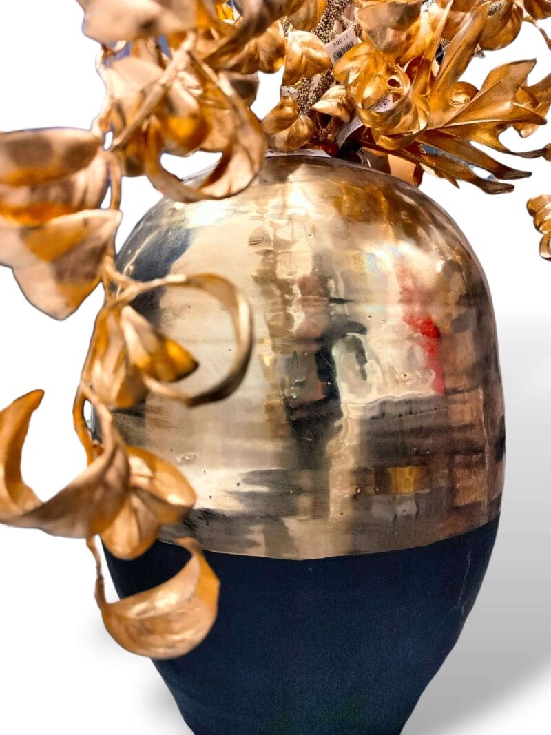 Grande Vaso Decorativo Black Gold H52