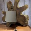 Lampada Da Muro Tree Su Tronco Di Legno Naturale 90X76