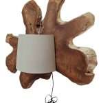 Lampada da Muro Tree su Tronco di Legno Naturale 90x76
