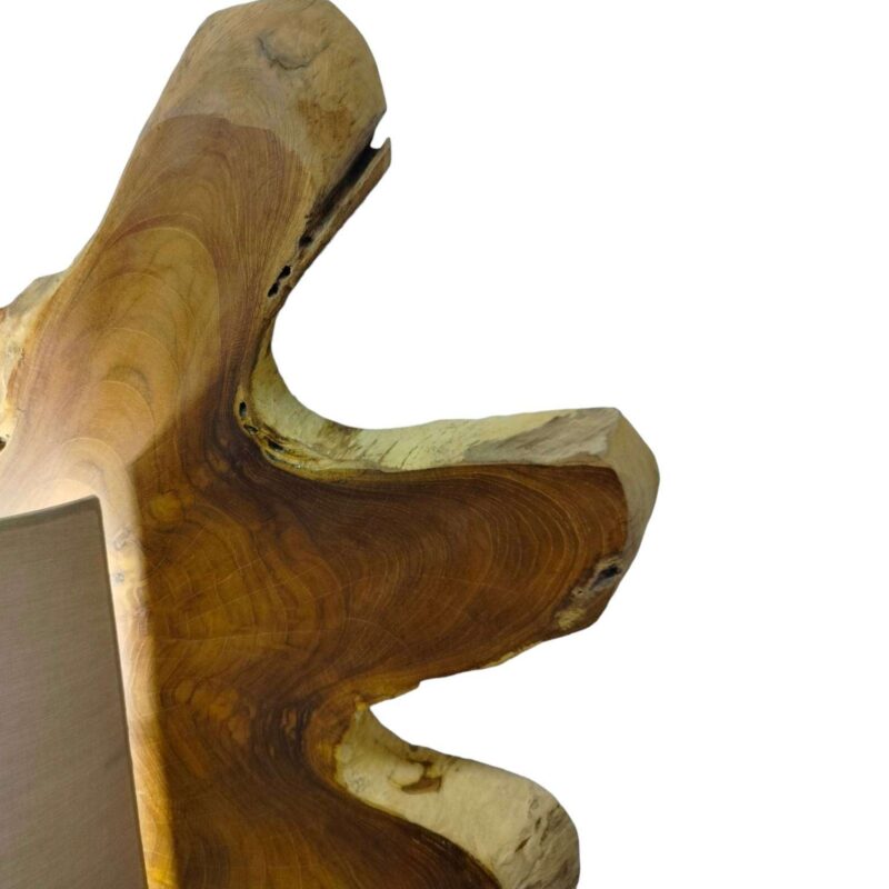 Lampada Da Muro Tree Su Tronco Di Legno Naturale 90X76