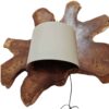 Lampada Da Muro Tree Su Tronco Di Legno Naturale 90X76