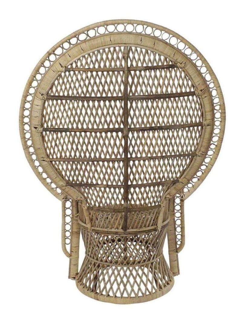 Poltrona Emmanuele Rattan Naturale