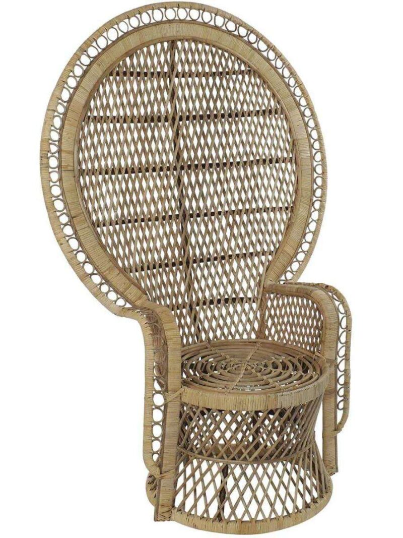 Poltrona Emmanuele Rattan Naturale