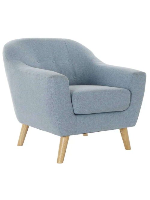 Poltrona Poliestere RUBBERWOOD Celeste 60x60x80