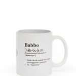 Tazza Mug DIZIONARIO BABBO con Manico in Ceramica Bianca