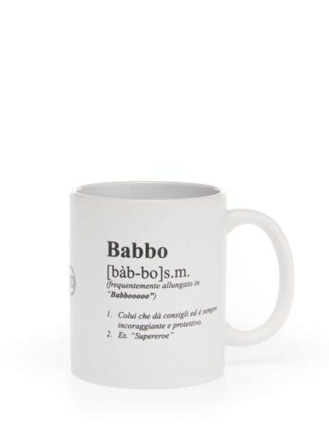 Tazza Mug DIZIONARIO BABBO con Manico in Ceramica Bianca
