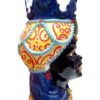Vaso Testa Di Uomo Mori Siciliani Dipinta A Mano In Ceramica