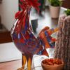 Gallo Decorativo In Vetro Hand Made: Un'Elegante Aggiunta Per I Tuoi Interni!