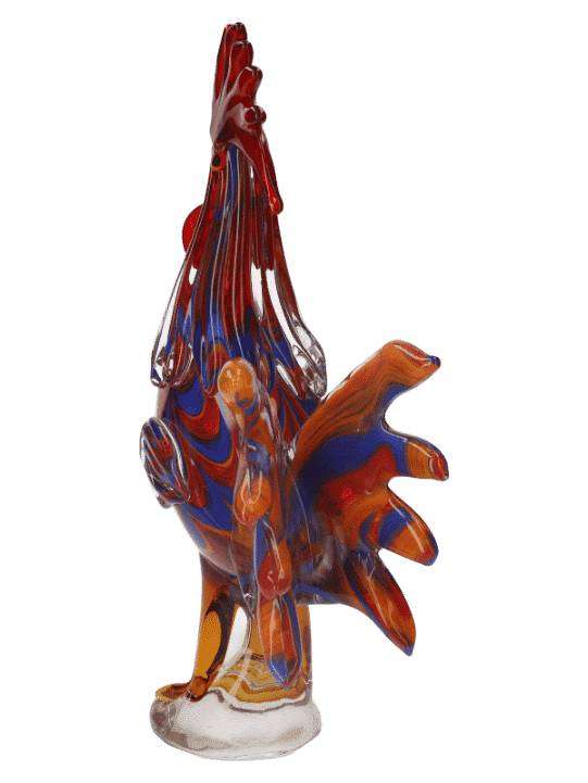 Gallo Decorativo In Vetro Hand Made
