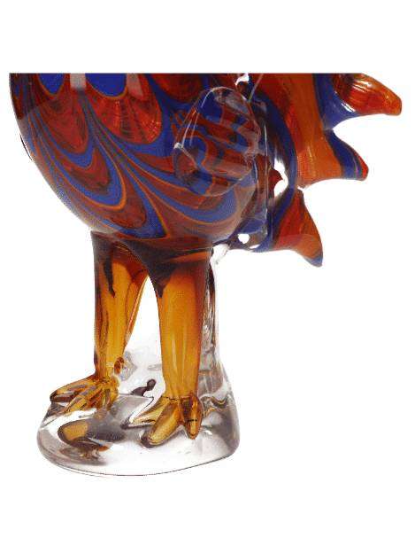 Gallo Decorativo In Vetro Hand Made