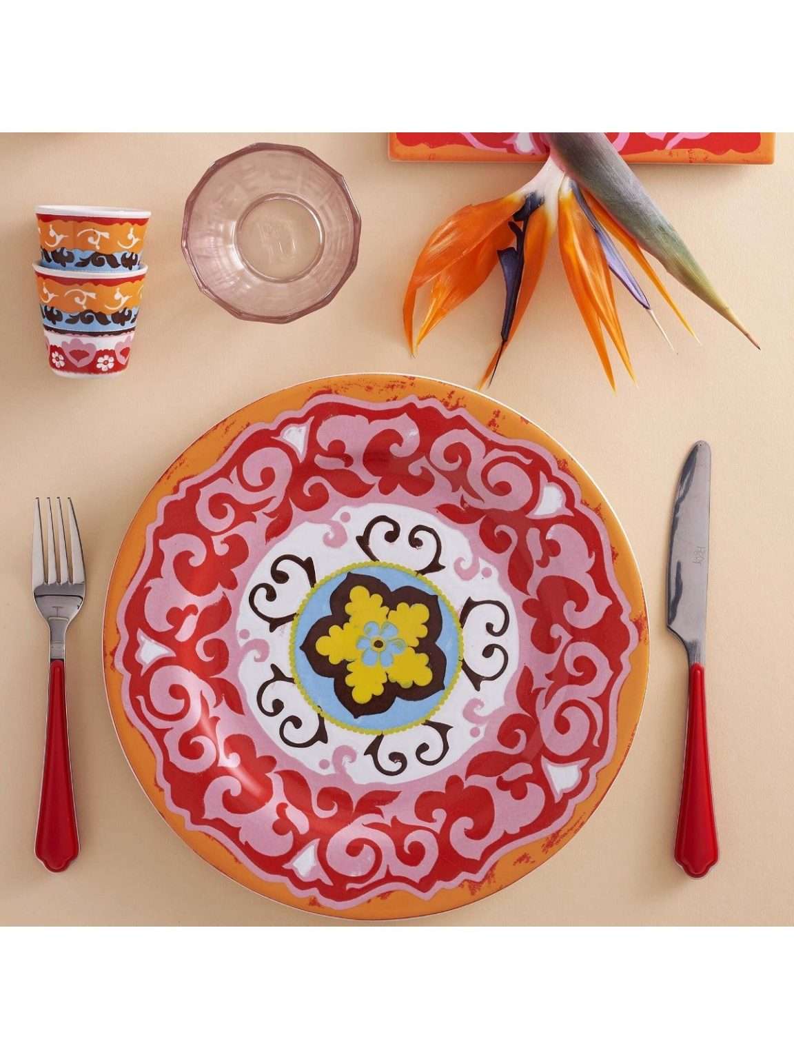 Piatto Ceramica Piano Arancio 27 Cm Serie Nador – Di Rose &Amp; Tulipani: Gusto E Raffinatezza Ogni Giorno