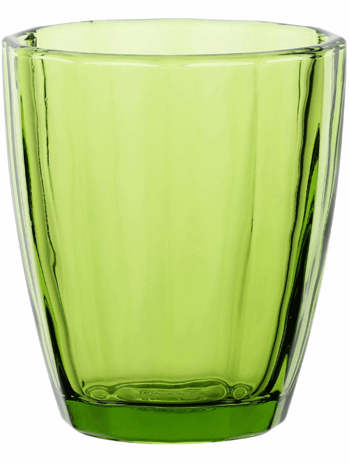 Amami Bicchiere Verde Prato Rose e Tulipani