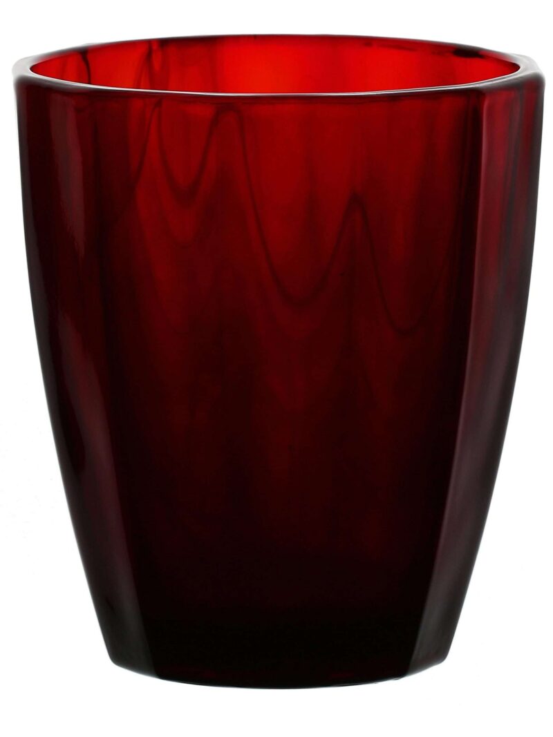 Amami Bicchiere Rosso Rubino Rose E Tulipani