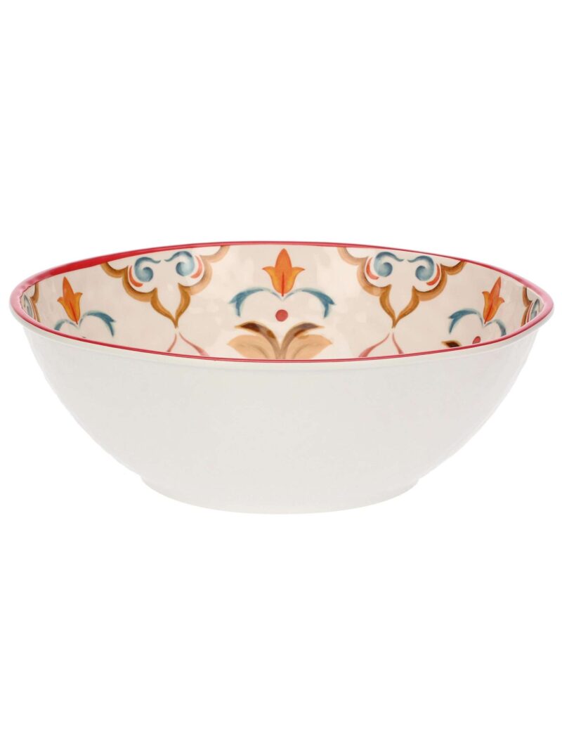 L'Insalatiera Grande Della Linea Borgo È Un'Aggiunta Perfetta Per Una Tavola Ispirata Alle Sfumature Calde Del Mediterraneo. Realizzata Con Colori Accesi E Brillanti, Questa Insalatiera Si Presta Perfettamente Per Essere Mixata Liberamente Con Fantasie E Motivi Tradizionali. Con Un Diametro Di 36 Cm, Offre Ampio Spazio Per Servire Insalate Fresche, Piatti Misti E Altre Prelibatezze. La Sua Capacità Generosa La Rende Adatta Per Accogliere Porzioni Abbondanti Di Cibo, Ideale Per Condividere Momenti Conviviali In Famiglia O Con Gli Amici.