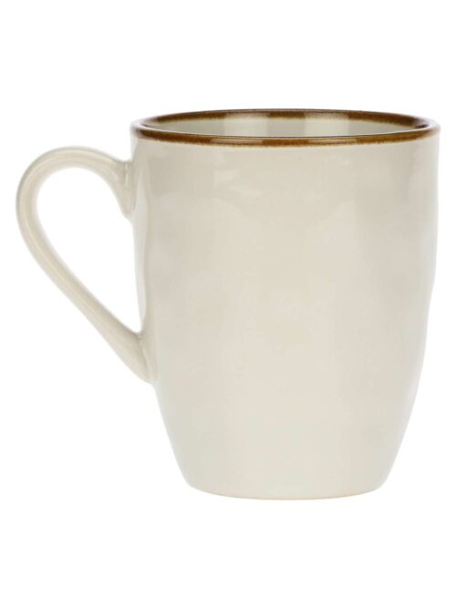 Tazza Mug in Ceramica Avorio 430 cc