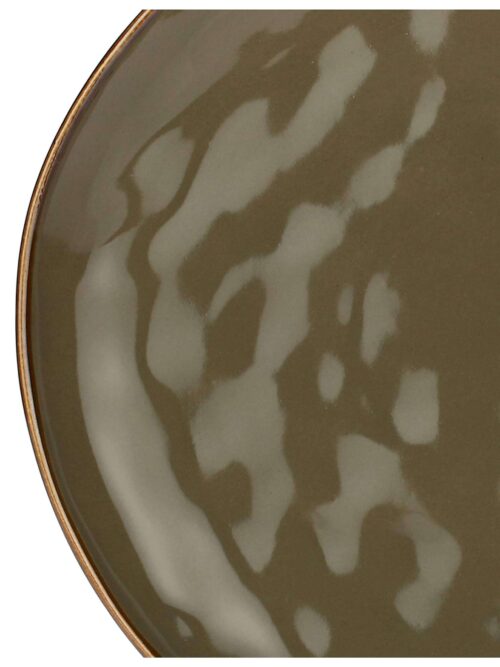 Concerto Piatto Piano 27 cm Grigio Tortora Rose e Tulipani