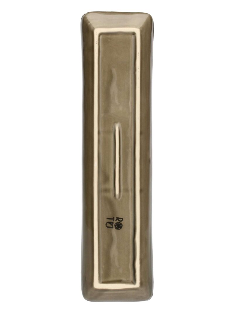 Concerto Vassoio Rettangolare 32X8 Cm Tortora Rose E Tulipani