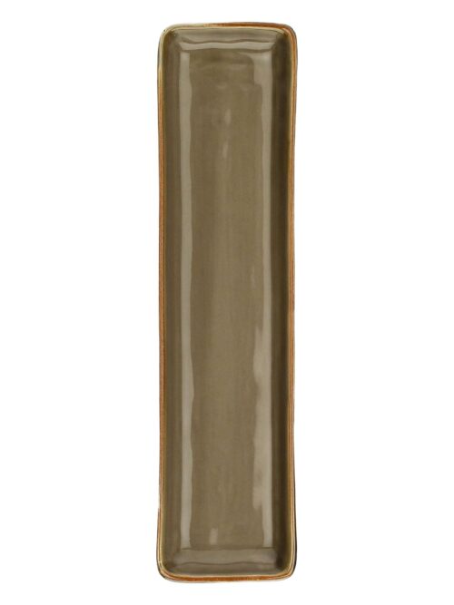 Concerto Vassoio Rettangolare 32x8 cm Tortora Rose e Tulipani