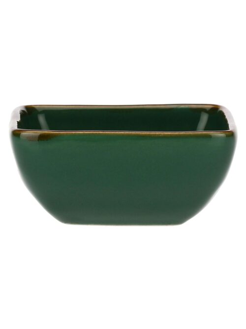 Concerto Ciotoline Quadrate 8x8 Verde Bosco Rose e Tulipani