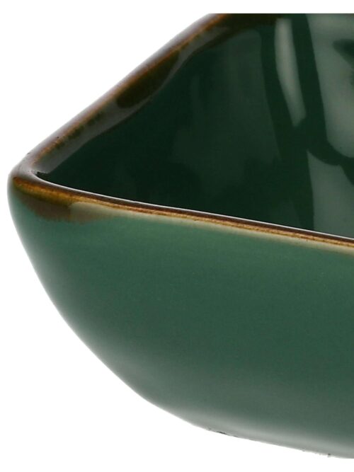 Concerto Ciotoline Quadrate 8x8 Verde Bosco Rose e Tulipani