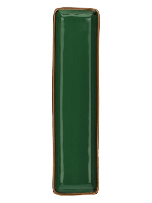 Concerto Vassoio Rettangolare 32x8 cm Verde Bosco Rose e Tulipani