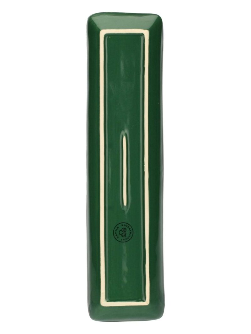 Vassoio Ceramica Rettangolare Ocra 32X8 Cm - Serie Concerto Di Rose &Amp; Tulipani: Gusto E Raffinatezza Ogni Giorno
