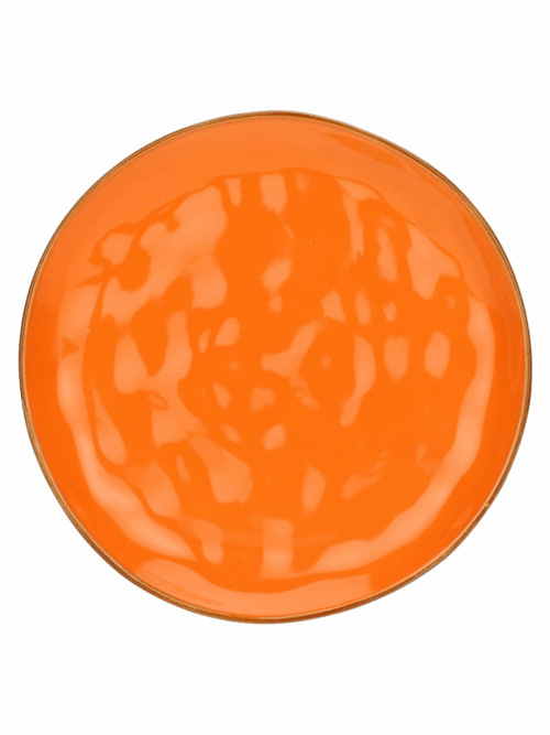 Piatto Piano Arancio 27 cm in Ceramica