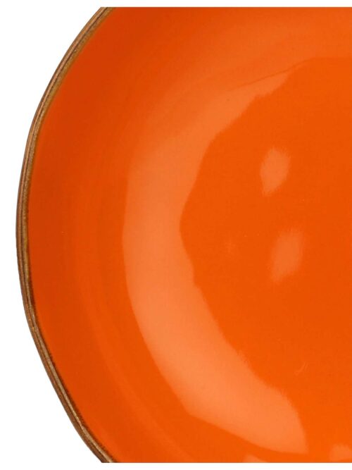 Piatto Fondo Arancio 21 cm in Ceramica