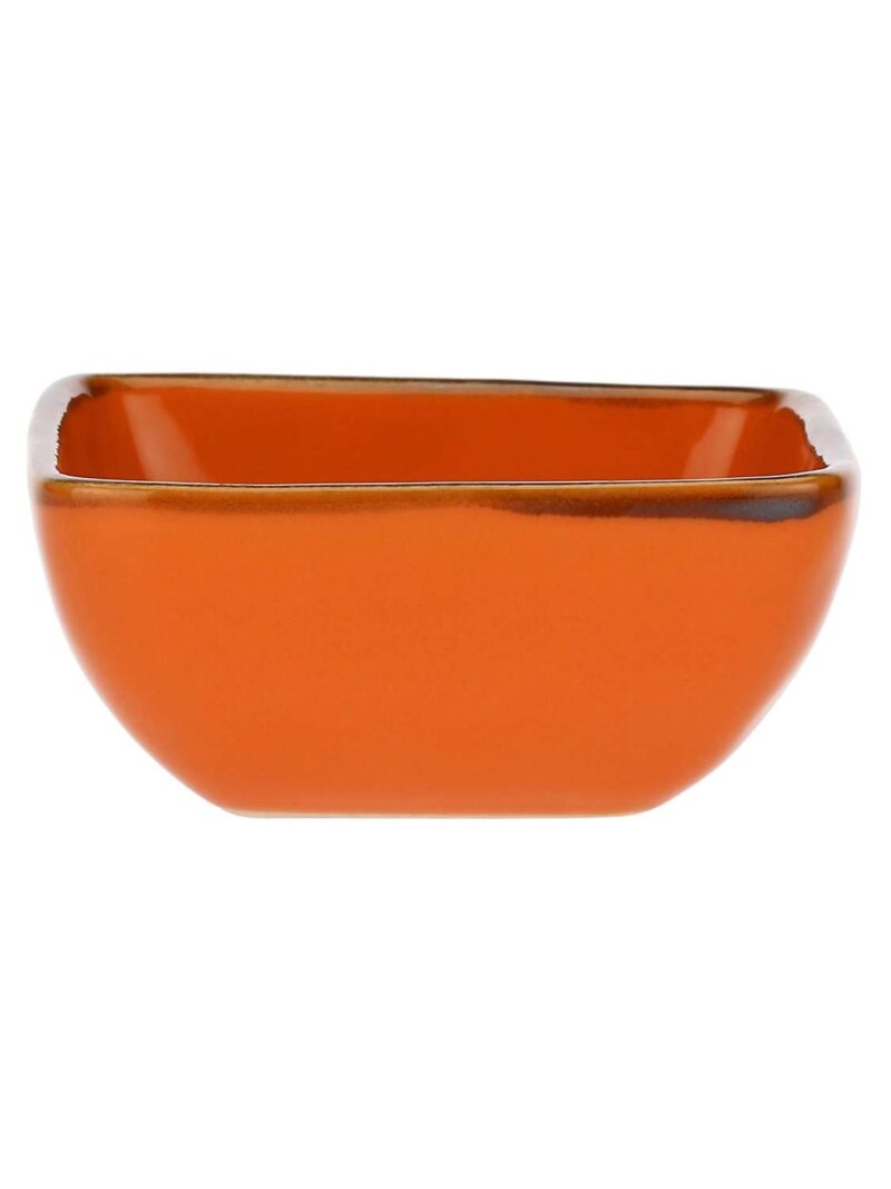 Ciotoline Ceramica Quadrate Arancio 8X8