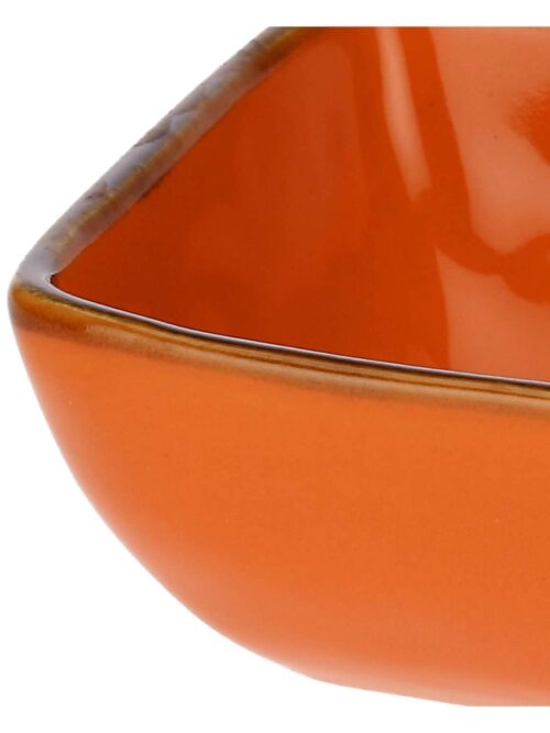 Ciotoline Ceramica Quadrate Arancio 8x8