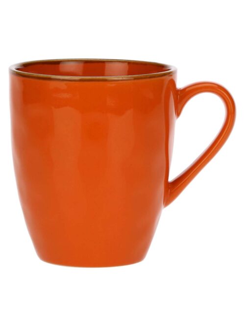 Tazza Mug in Ceramica Arancio 430 cc