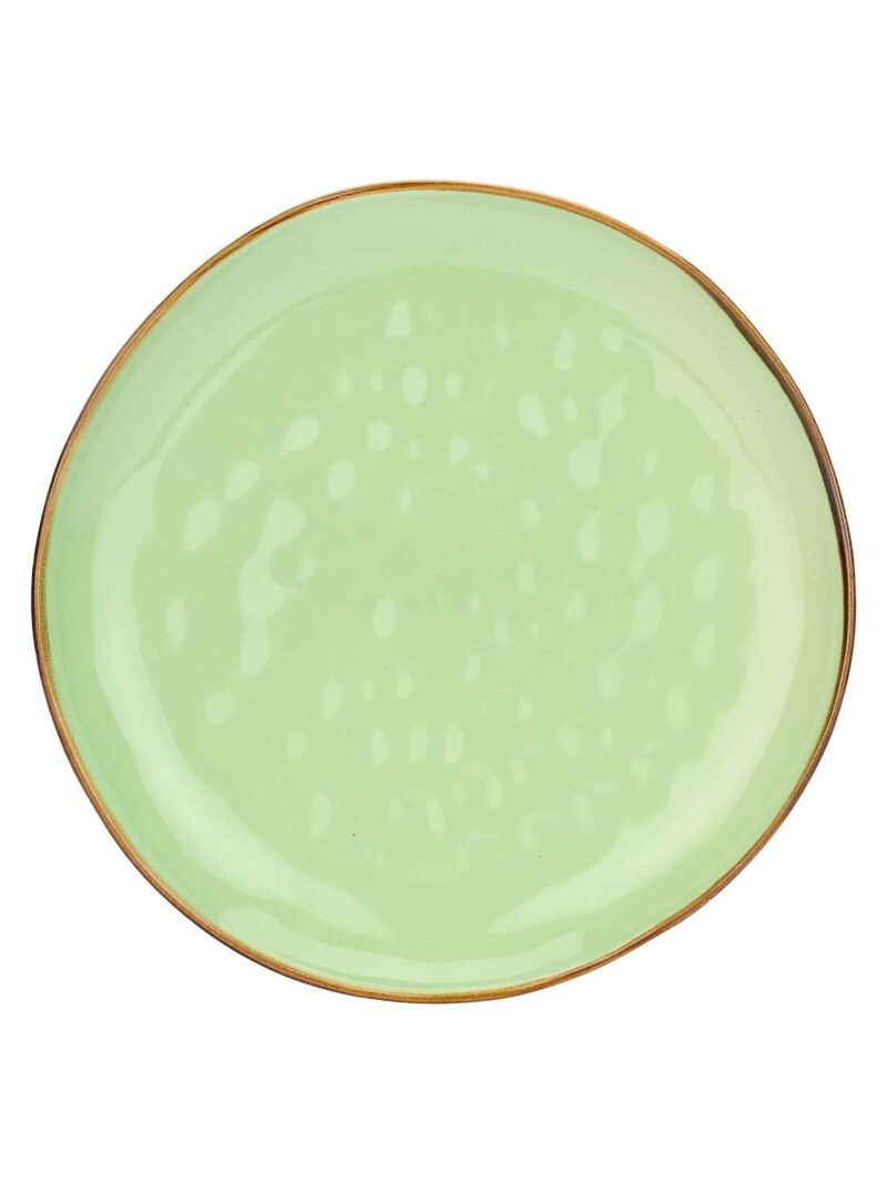 Piatto Piano Te' Verde 27 Cm In Ceramica