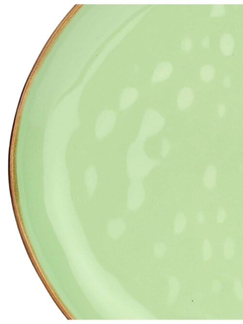 Piatto Piano Te' Verde 27 cm in Ceramica