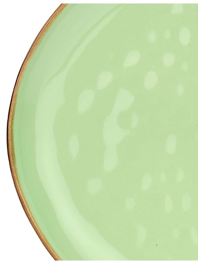 Piatto Piano Te' Verde 27 Cm In Ceramica