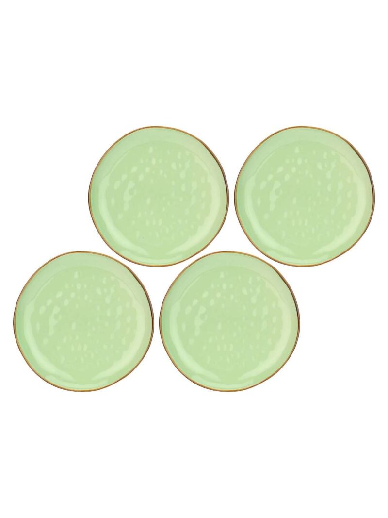 Piatto Piano Te' Verde 27 Cm In Ceramica