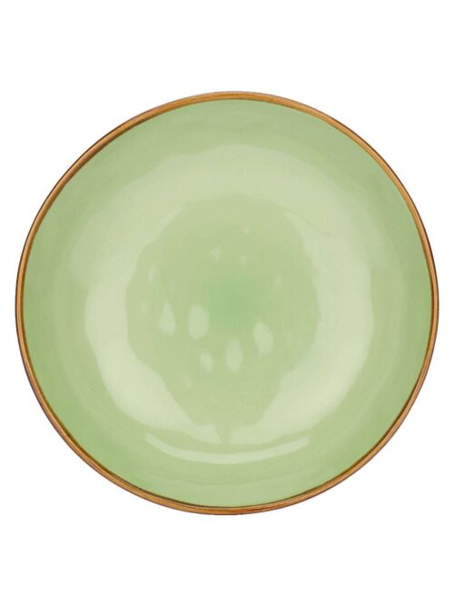 Piatto Fondo Te' Verde 21 cm in Ceramica