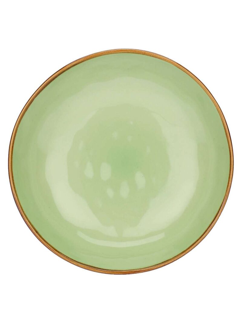 Piatto Fondo Te' Verde 21 Cm In Ceramica