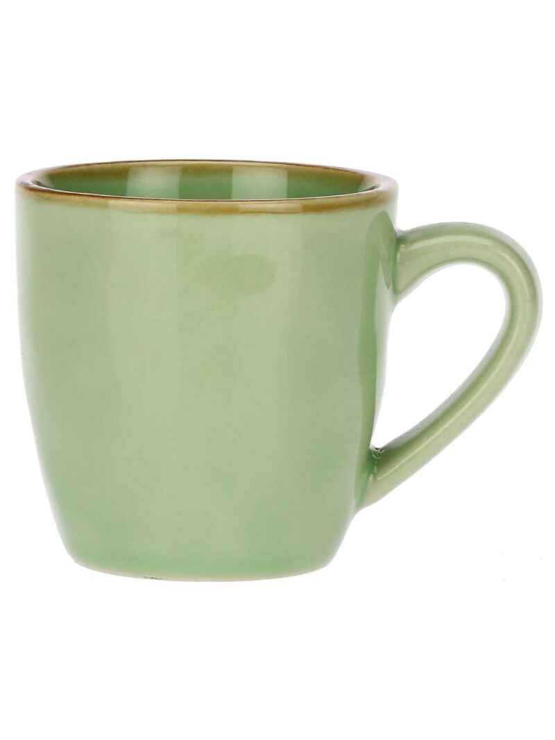 Tazzina Da Caffè Te' Verde Con Piattino In Ceramica