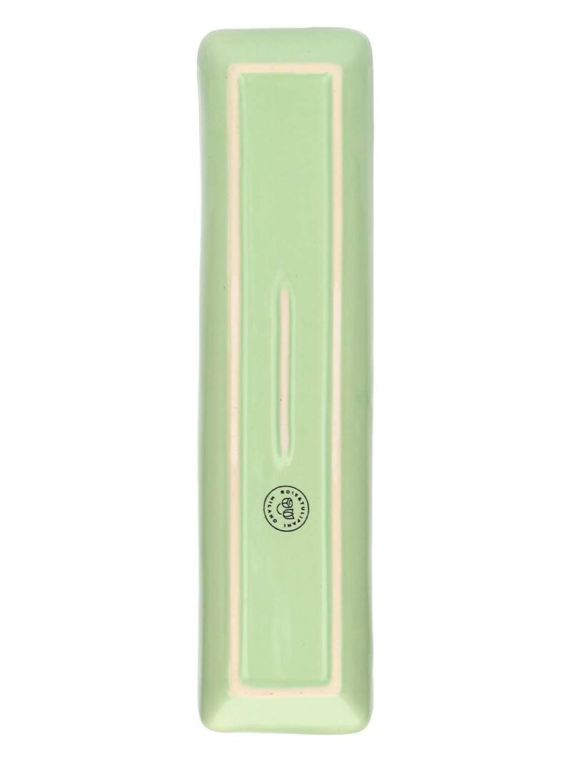 Vassoio Ceramica Rettangolare Te' Verde 32X8 Cm