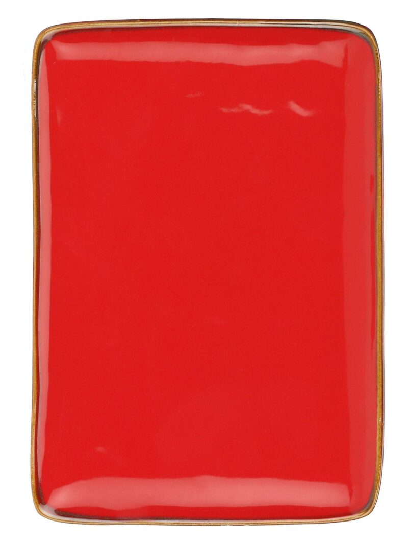 Concerto Vassoio Rettangolare 19X27 Cm Corallo Rose E Tulipani