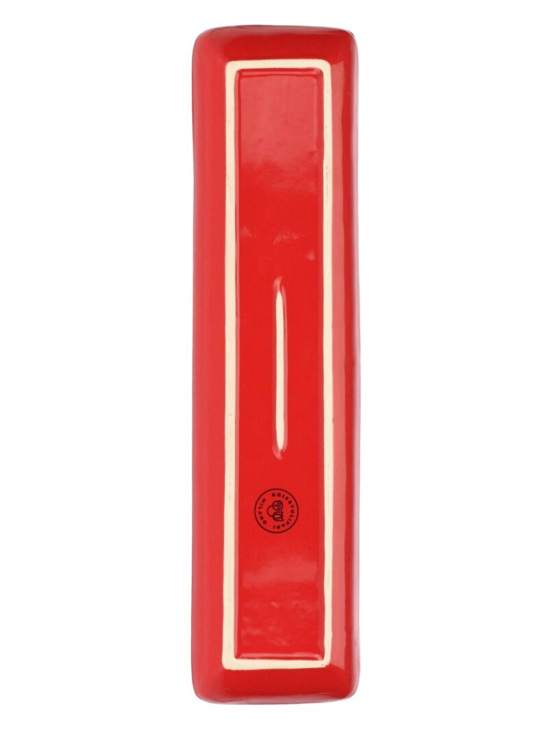 Vassoio Ceramica Rettangolare Corallo 32X8 Cm - Serie Concerto Di Rose &Amp; Tulipani: Gusto E Raffinatezza Ogni Giorno