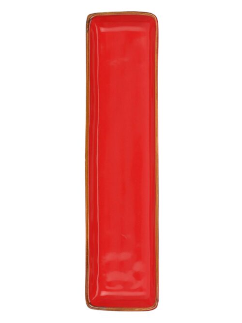 Concerto Vassoio Rettangolare 32x8 cm Corallo Rose e Tulipani